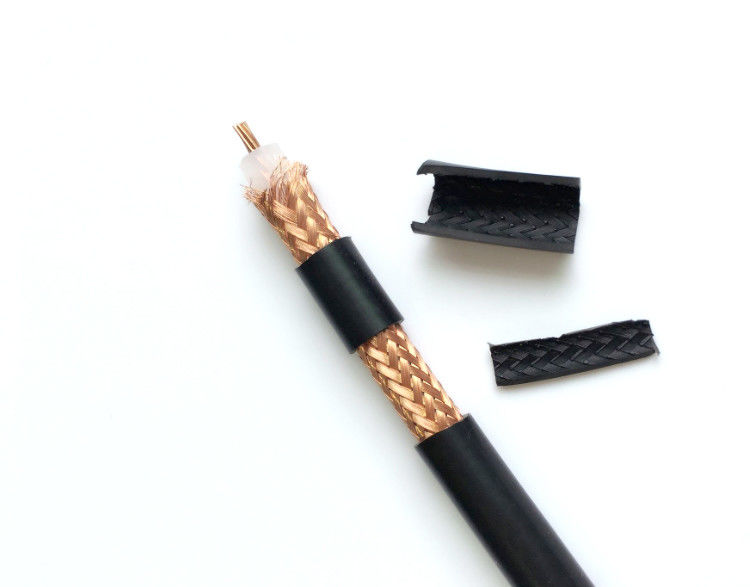 75 ohmios cable coaxial de la chaqueta Rg6 de LSZH de 100 ohmios para el aislamiento de Internet XLPE