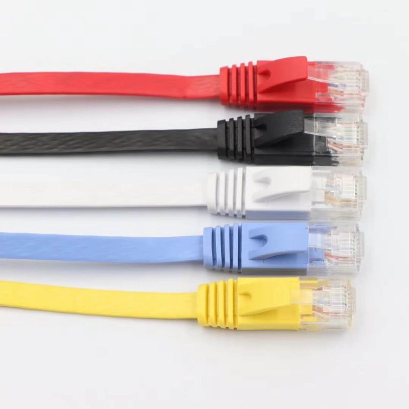 ETL DELTA UL Cat5e Cat6 Rj45 Cable plano Rohs 35M Cable de red Ethernet