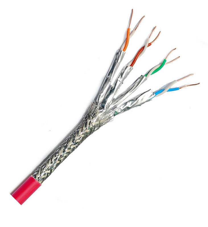 cable Ethernet del gato 8 de los cordones de remiendo de la red de 22awg 4PR 50 pies 0.5m m 0.58m m