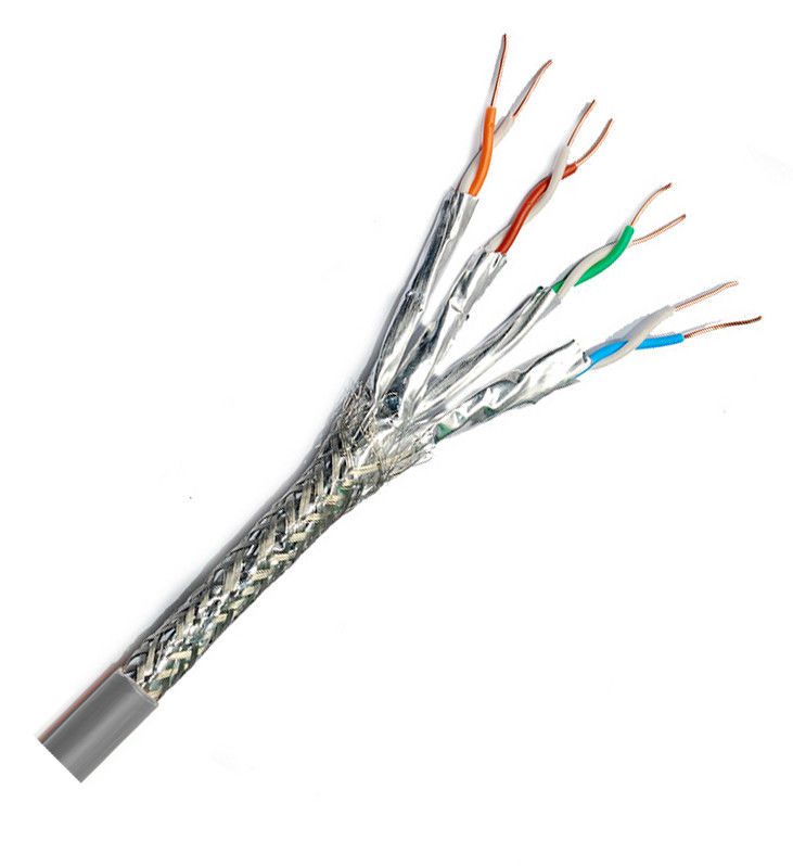 cable Ethernet del gato 8 de los cordones de remiendo de la red de 22awg 4PR 50 pies 0.5m m 0.58m m