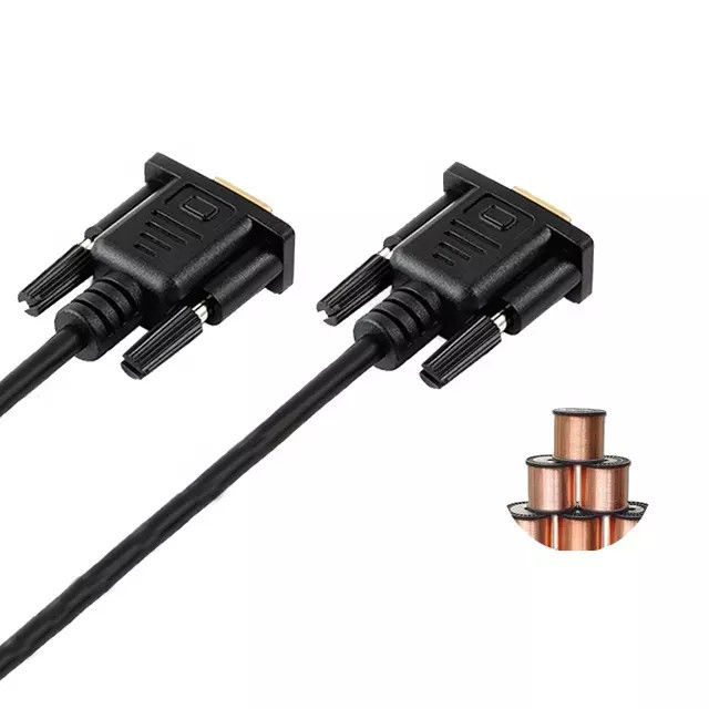 Varón del cable serial de RS232 DB9 9 Pin a la placa de oro masculina de la transmisión de datos video