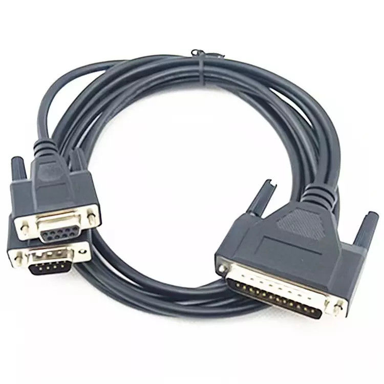 DB9M a DB25M cable de impresora de computadora DB25 macho a DB9 hembra cable de extensión OEM ODM