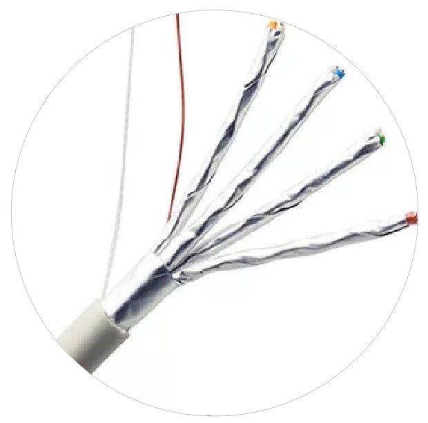cable del Lan Cat6 de los cordones de remiendo de la red 23awg con la chaqueta 4MHz de LSZH