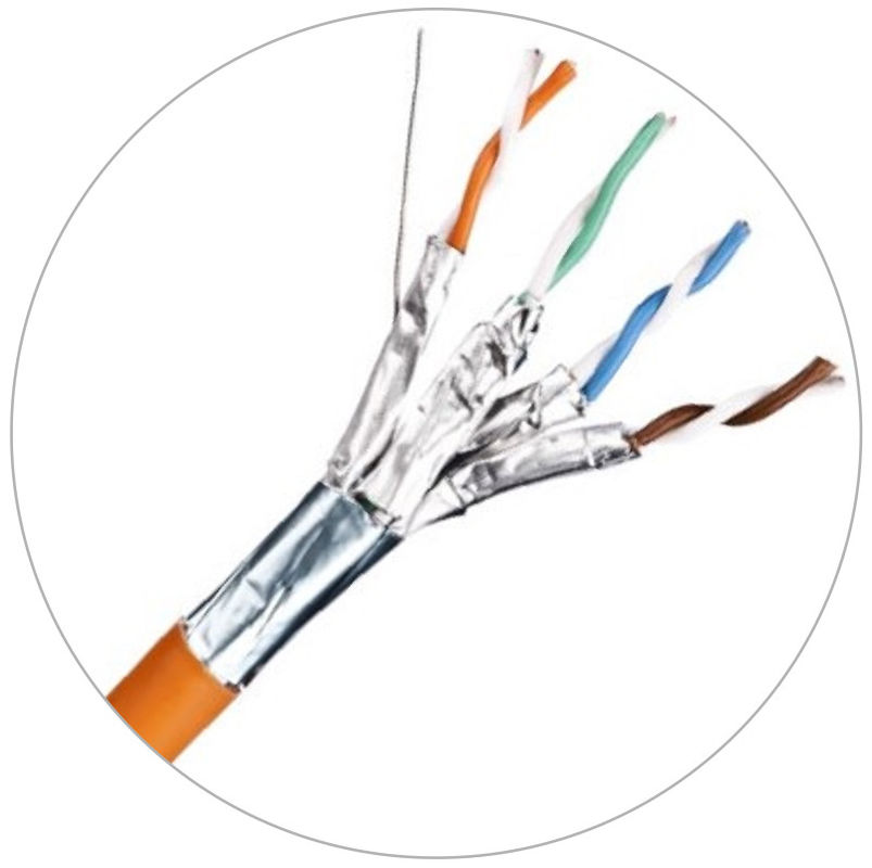 cable del Lan Cat6 de los cordones de remiendo de la red 23awg con la chaqueta 4MHz de LSZH