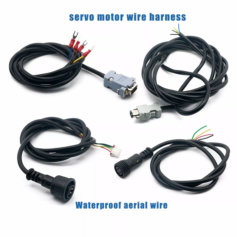 Arnés de cableado del robot del niquelado OEM del cable del conector del cable de la prenda impermeable del Pin M12 4