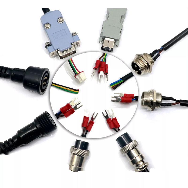 Arnés de cableado del robot del niquelado OEM del cable del conector del cable de la prenda impermeable del Pin M12 4