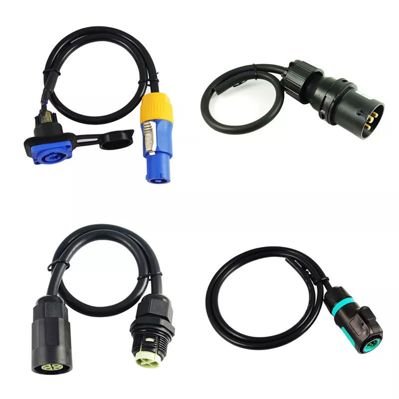 M12 M16 IP67 Cable de conector impermeable de arnés de cableado de robot de 3 pines para LED