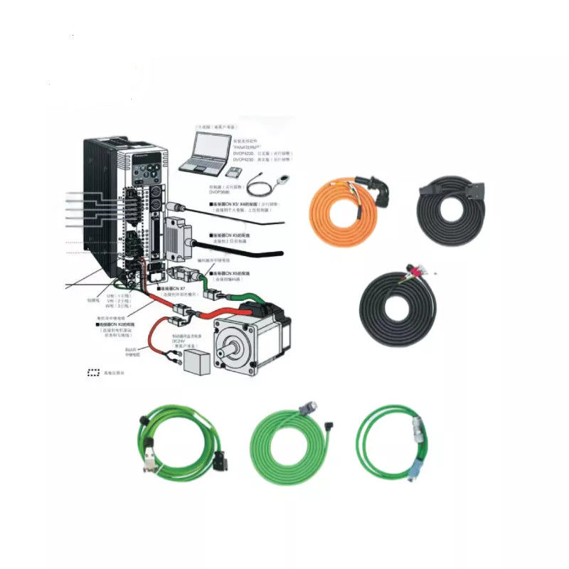 Cable de servomotor FFC de conector de paso de cables de cadena de arrastre de 0,5 mm, 1,0 mm, 1,25 mm