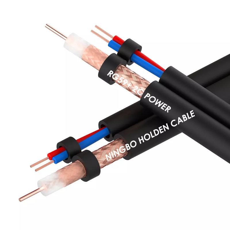 Cable coaxial Rg6 de cobre desnudo sólido de 50 ohmios 1000 pies para el receptor de satélite