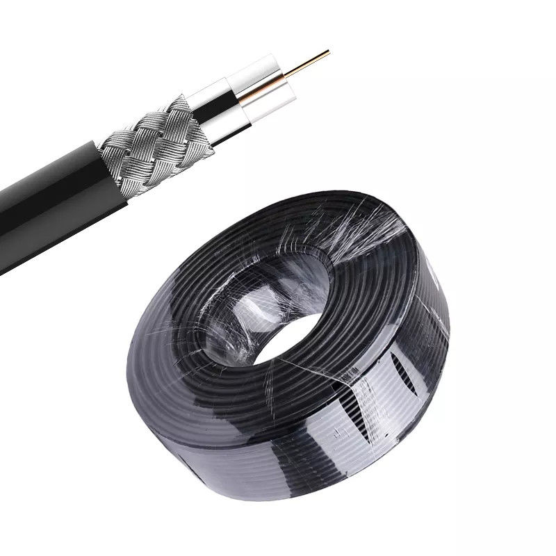 75 ohmios cable coaxial de la chaqueta Rg6 de LSZH de 100 ohmios para el aislamiento de Internet XLPE