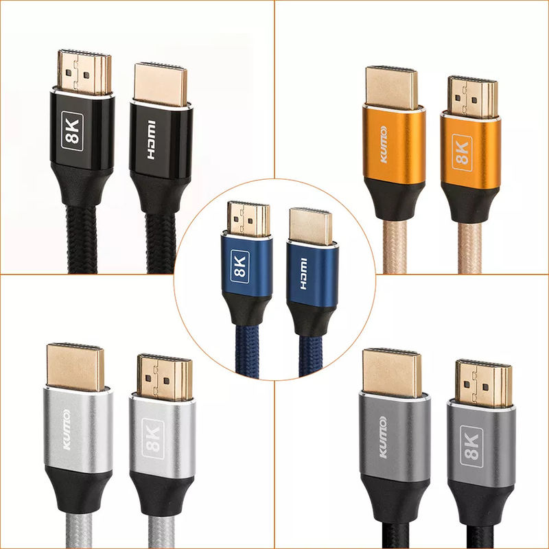 HDR TDR prueba 48gbps chapado en oro 4k HDMI cable 120Hz compatible con Ethernet 3D 4K HDTV