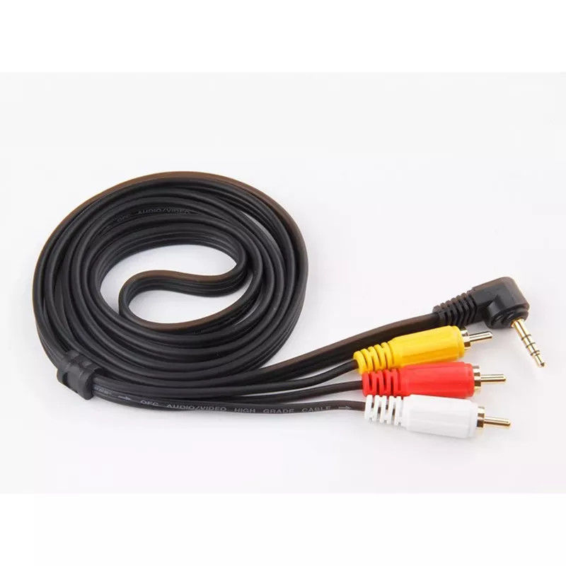Cobre RCA a 3,5 mm Jack Audio Video Cables para TV DVD RCA