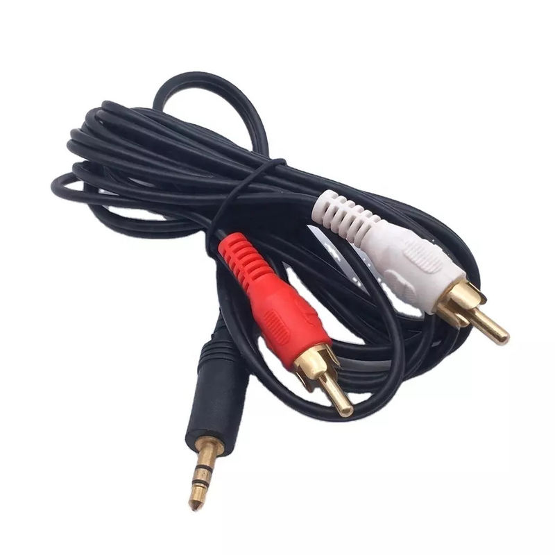 Cobre RCA a 3,5 mm Jack Audio Video Cables para TV DVD RCA