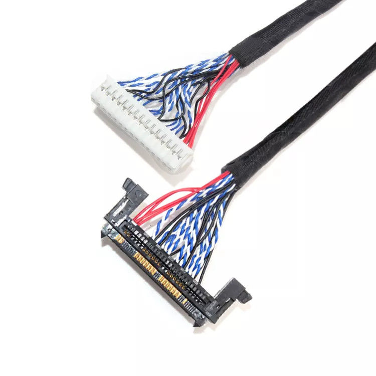 Fabricantes de montaje de cables Fabricantes de cable personalizado LVDS Fabricantes de cable personalizado Cable flexible de señal blindada para pantalla y cámara Fabrica de suministro directo Diseño de cable personalizado