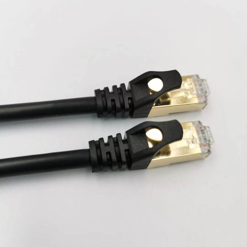 Cordones de remiendo de la red de la chaqueta del cable de PVC/LSZH 10/100/1000/10000 Mbps