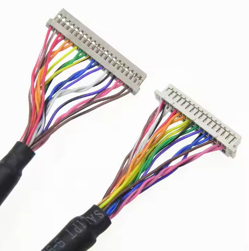 DF13-30DS-1.25C a DF14-20S-1.25C Ensamblaje de cable Lvds personalizado para panel LCD 20pin 30pin 40pin 50pin 60pin