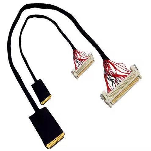 HRS DF13-30DS-1.25C a DF14-20S-1.25C 20pin 30 pin 40 pin 50 pin 60pin Ensamblaje de cable Lvds personalizado para el panel LCD