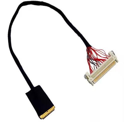 HRS DF13-30DS-1.25C a DF14-20S-1.25C 20pin 30 pin 40 pin 50 pin 60pin Ensamblaje de cable Lvds personalizado para el panel LCD