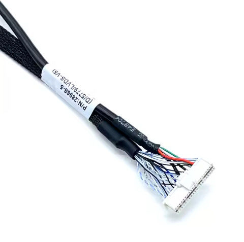 LVDs personalizados Arnés de alambre Conector electrónico Asamblea de cable LCD para pantalla de panel Aplicación electrónica
