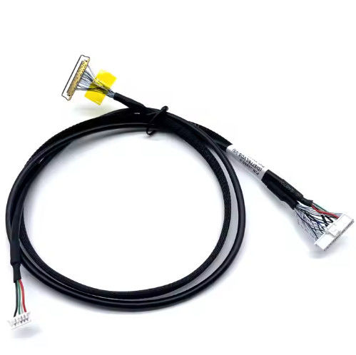 LVDs personalizados Arnés de alambre Conector electrónico Asamblea de cable LCD para pantalla de panel Aplicación electrónica