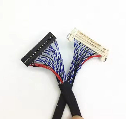 Prueba 100% 1,25 mm 2,0 mm Pitch 20 30 40 conector de pines LVDS cable de pantalla LCD con cable blindado