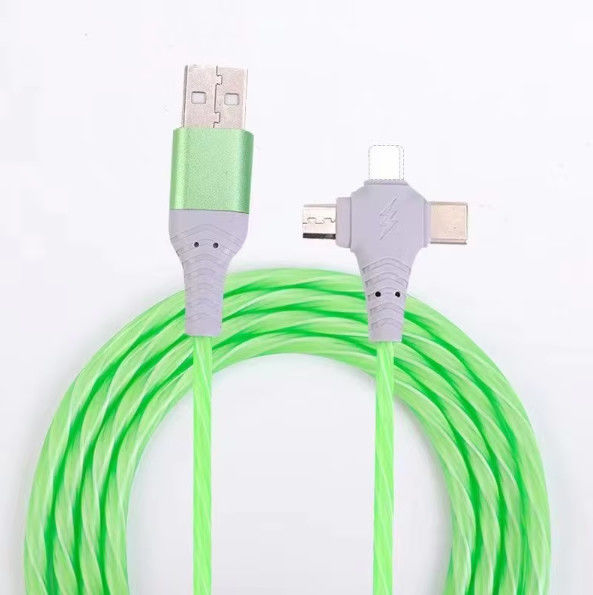 Venta caliente precio de fábrica 3 en 1 cable USB para iluminar por la noche y transferencia de fecha cable de iluminación