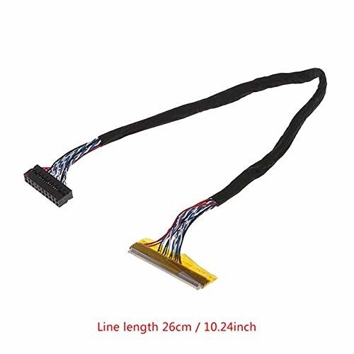 Cables LVDS negros AWG26-28 Medidor de alambre 105C Temperatura nominal para el rendimiento