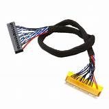 LVDS cable de serie negro de baja tensión con material de conductor de cobre y temperatura nominal de 105 °C