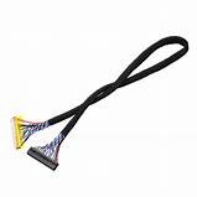 LVDS cable de serie negro de baja tensión con material de conductor de cobre y temperatura nominal de 105 °C