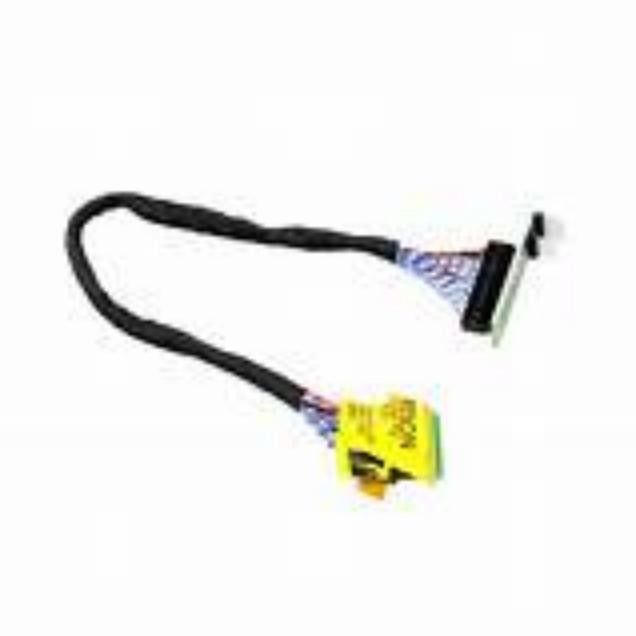 Cable de serie de pantalla de baja tensión LVDS con conector negro tipo negro