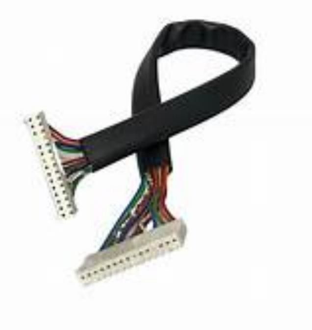 Cable de serie de pantalla de baja tensión LVDS con conector negro tipo negro