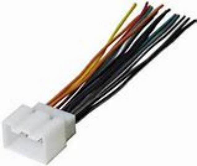 2 Arneses de alambre eléctrico de cable de núcleo en color negro con retardante de llama