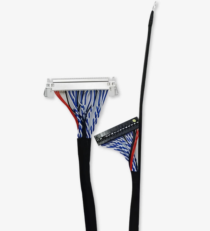 Material de conductor de cobre de baja tensión de pantalla de cable en serie diseñado para AWG26-28 Cableaje de alambre
