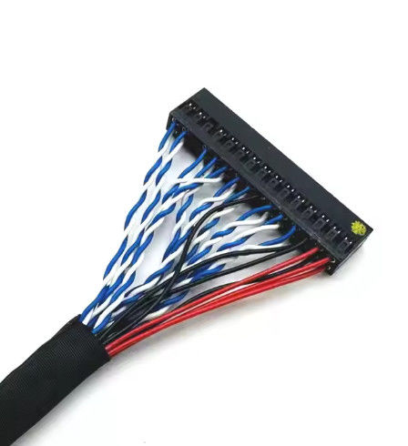 Diseño de cable personalizado Cable de señal LVDS para monitores industriales    I-PEX/JAE/HIROSE Compatible