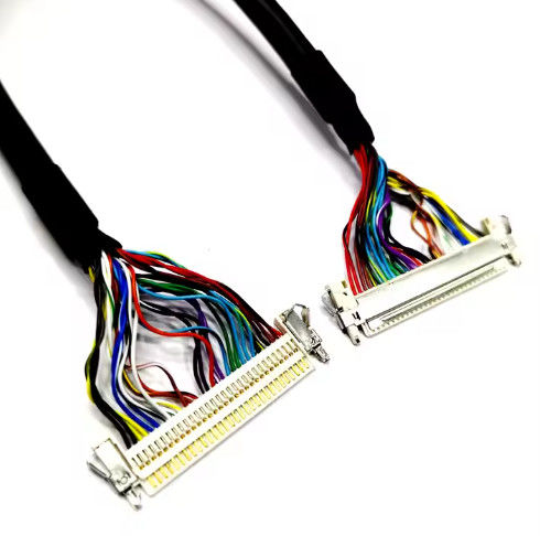 Arnés de alambre eléctrico retardante de llama 2pin-16pin UL 1007 22awg Color de alambre negro