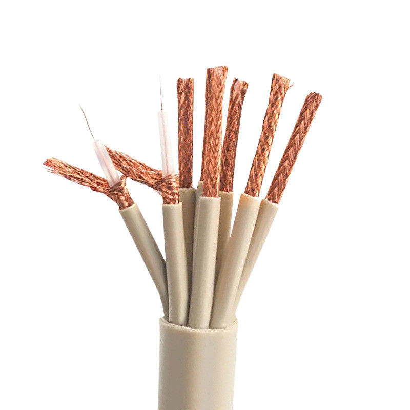 Certificado UL/CCC 1m/5m Cable coaxial flexible BNC conectores de audio de comunicación interior/exterior chaqueta de PVC conductor de cobre puro