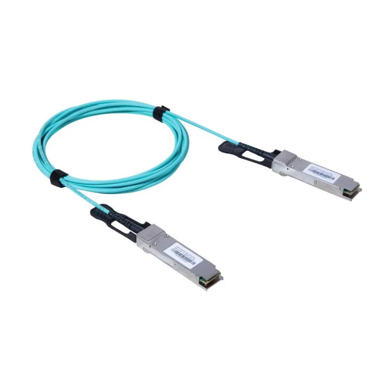 Ensamblaje de cable QSFP-40G 100G 200G 1m 2m 3m 5m 10m OM2 OM3 OM4 AOC Óptico Activo Cable personalizado QSFP+ QSFP28 QSFP56 QSFP-DD