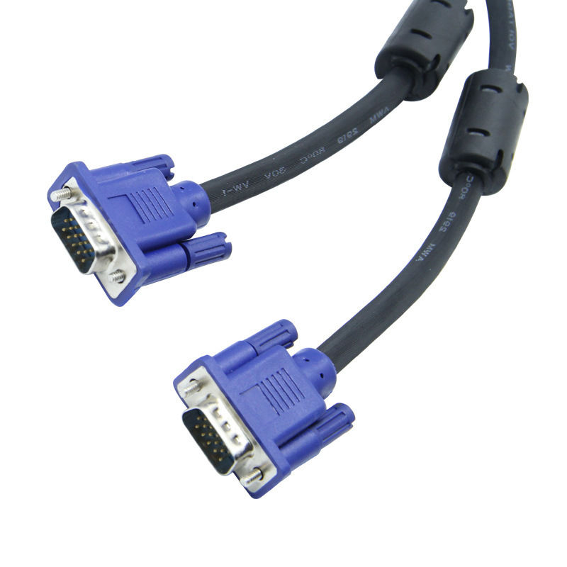 Ensamblaje de cable de conexión VGA HD personalizado para host de escritorio a monitor y proyector suministrado por fabricantes de mazos de cables