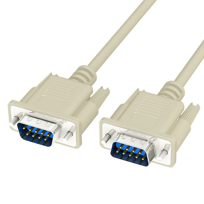 Ensamblaje de cable de extensión y cruce de interfaz RS232 DB9 con transferencia segura de señal desarrollado por fabricantes profesionales de mazos de cables