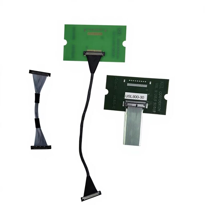 Cable microcoaxial LVDS de 30 pines USLS20-30-010-B para transmisión de alta velocidad con ensamblaje personalizado de paso de 0,4 mm