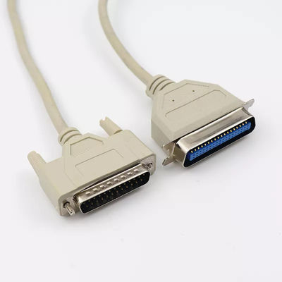Varón DB25 a los cables de comunicación femeninos Cable de impresora paralelo de 25 pines 4K 120Hz