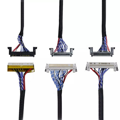 OEM ODM ROHS 0,4 mm Paso LVDS Cable 30 Pin 40 Pin 50 Pin