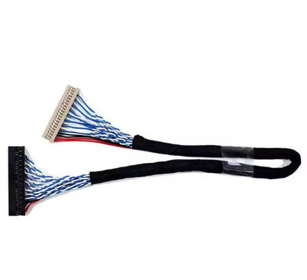 Prueba 100% 1,25 mm 2,0 mm Pitch 20 30 40 conector de pines LVDS cable de pantalla LCD con cable blindado