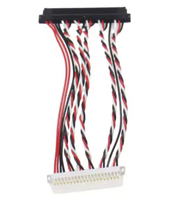 Diseño de cable personalizado Cable de señal LVDS para monitores industriales    I-PEX/JAE/HIROSE Compatible