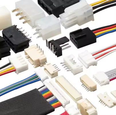 Arnés de alambre eléctrico retardante de llama 2pin-16pin UL 1007 22awg Color de alambre negro