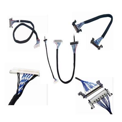 Fabricante de arneses de alambre: ensamblaje de cable LVDS de conductor superior de cobre para transferencia de datos de velocidad