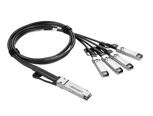 Ensamblaje de cable Dac 1m 30awg Cable conectado directo QSFP-40G SFP 10g-1m Pasivo 40g Qsfp+A 4*Sfp+ 4x10gsfp+ Breakout Twinax