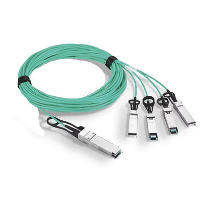 Ensamblaje de cable QSFP-40G 100G 200G 1m 2m 3m 5m 10m OM2 OM3 OM4 AOC Óptico Activo Cable personalizado QSFP+ QSFP28 QSFP56 QSFP-DD