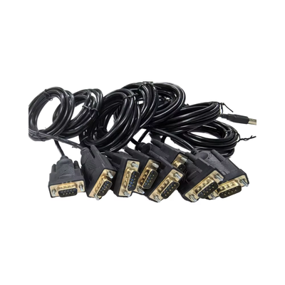Cable personalizado de cobre completo DB9 DB15 DB25 Cable 2x15 pines Cable de conexión en serie y paralela de macho a macho para la transferencia de datos