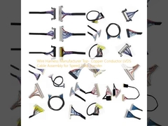 Fabricante de arneses de alambre: ensamblaje de cable LVDS de conductor superior de cobre para transferencia de datos de velocidad